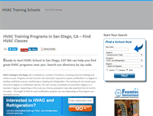Tablet Screenshot of hvac-trainingschools.com
